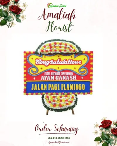 Bunga Papan Congratulation di Bulakelor